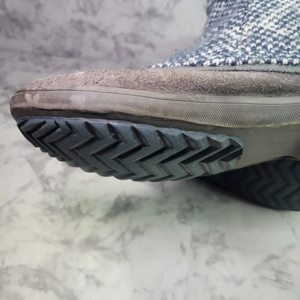 Sorel Tremblant Boot Women's Size 9 Blue Gray‎ Knit Waterproof